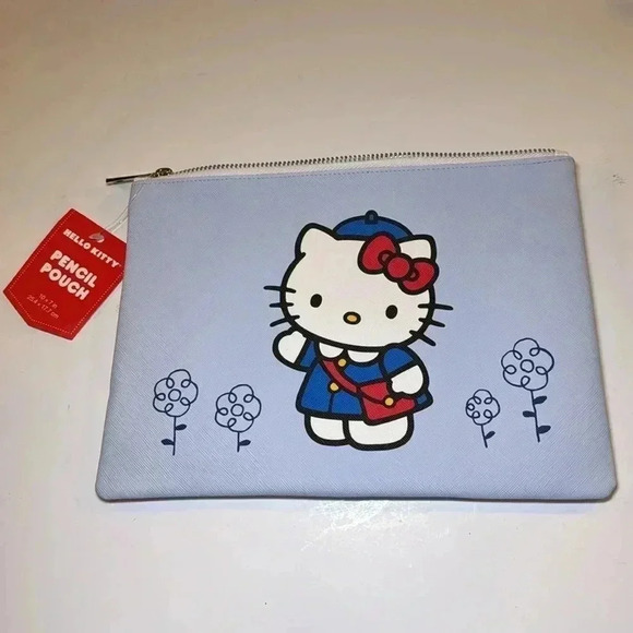 HELLO KITTY PENCIL POUCH! OR POUCH FOR ANYTHING! Cute SCHOOL STUDENT NWT BAG - Picture 4 of 5